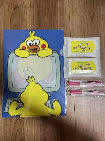 [ 미사용 미개봉 새상품 ] 포인코 볼펜, 클리어 파일, 물티슈