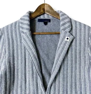 LARDINI 그레이 스트라이프 자켓