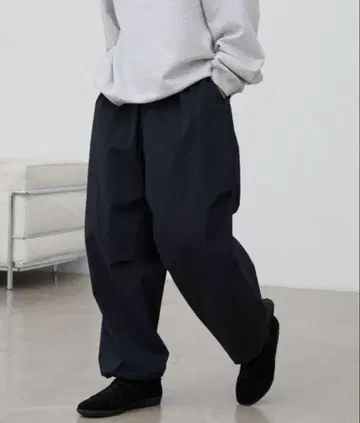 TRACK WIDE EASY LOOSE PANTS 택 포함 블랙