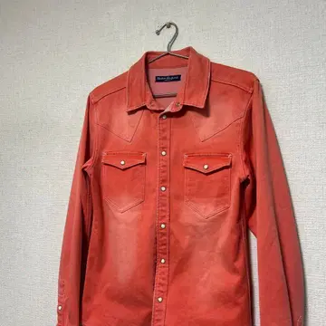 레어 컬러 아담스 저글러 RTEG 셔츠 데님 레드 M