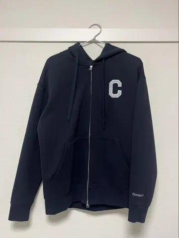 covernat C 로고 후디 다크 네이비