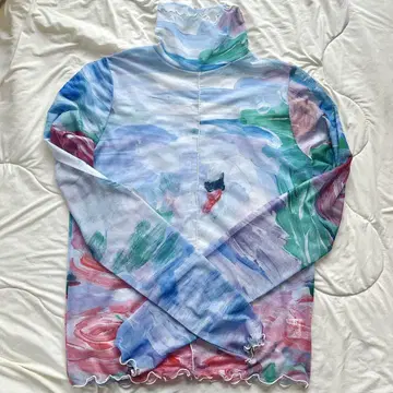POPPY 시스루 상의 swan [ crewneck ]