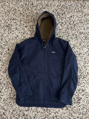 Patagonia 라인드 캔버스 후디 자켓 L 네이비