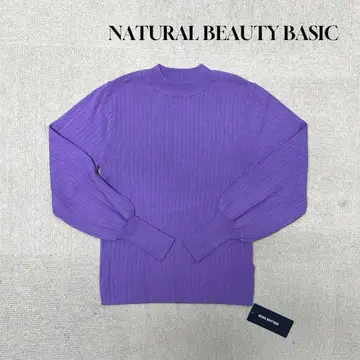 새상품 NATURAL BEAUTY BASIC 하이넥 니트 긴팔 M