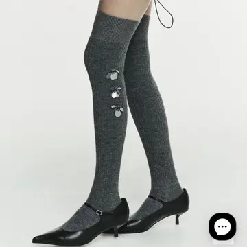 bibiy. 비비 B. BIJOU LONG SOCKS