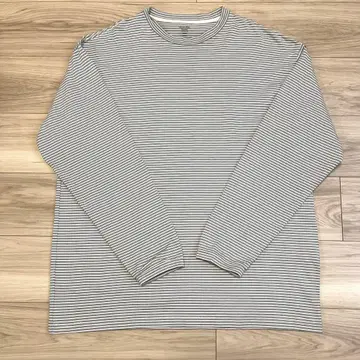 Steven Alan 오가닉 코튼 보더 롱 슬리브 T셔츠