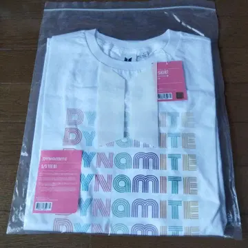 BTS DYNAMITE TEE 화이트 S