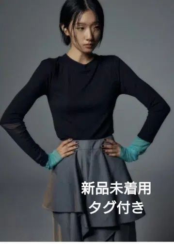 택 포함 미착용 새상품 azul by moussy 시어 도킹 상의