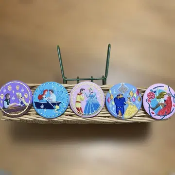 디즈니 자수 캔뱃지 5개 세트 (낱개 판매 불가)