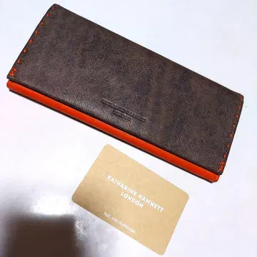 미사용 Leather Gallery 캐서린 햄넷 런던 장지갑