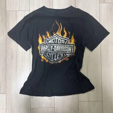 Harley-Davidson 반팔 크롭 티셔츠