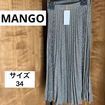 MANGO 맨고 [ 새상품 ] 롱 스커트 PLEAT 34
