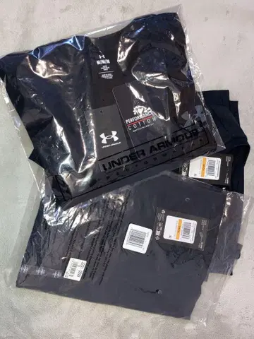 3장 세트 Under Armour 블랙 반팔 T셔츠