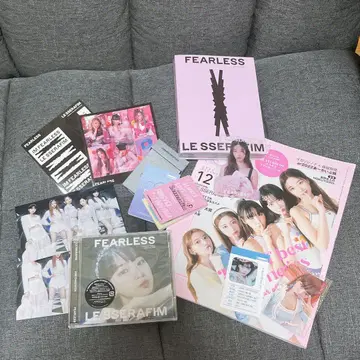 르세라핌 굿즈 세트 fearless ar 트레이딩 카드