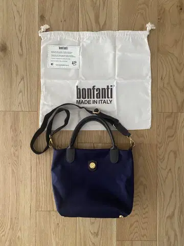 bonfanti 네이비 토트백