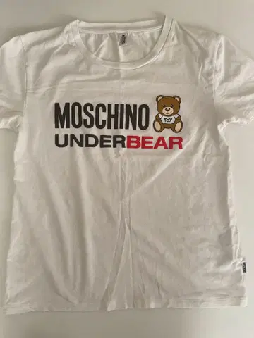 MOSCHINO UNDERBEAR 화이트 T셔츠 size M