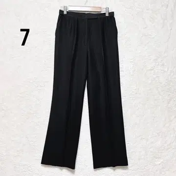 도쿄 소와르 슬랙스 S 블랙 사이드 밴딩 스트레이트 포멀 깔끔한