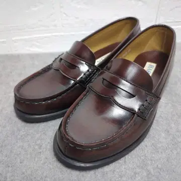 미사용 HARUTA 다크 브라운 가죽 로퍼 23cm