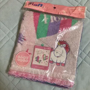 플러피 유니콘 디자인 핸드 타월 34 x 36cm