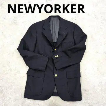 257 NEWYORKER 네이비 테일러드 자켓 골드 버튼