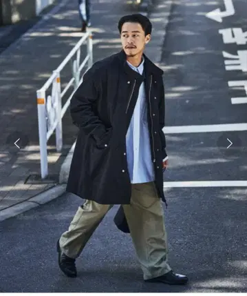 B.C STOCK 오버 사이즈 모즈 코트 with 퍼 라이너 L