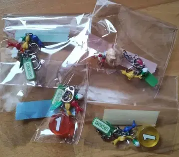 피크민 Pikmin 이치분노이치 키링 4개 세트