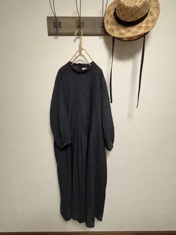 샹브르 매쉬룸 스탠드넥 원피스 하야카와 치히로 콜라보 LL