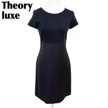 [ 새상품급 ] Theory luxe 반팔 원피스 38 블랙 무지