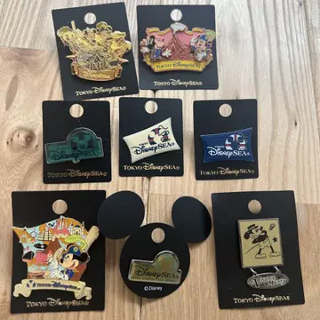 Disney 디즈니씨 그랜드 오픈 초기 핀 배지 묶음 판매