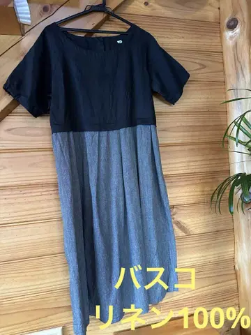 BASCO 바스코 린넨 100% 린넨 원피스