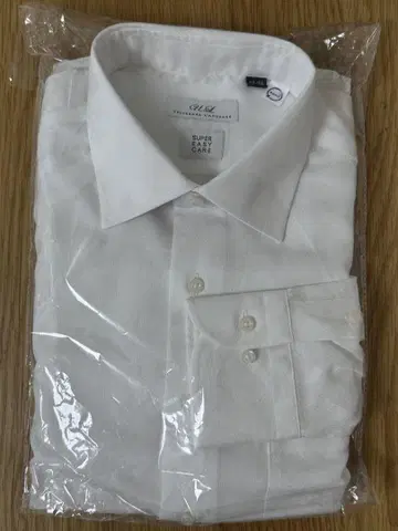 화이트 긴팔 와이셔츠 M 사이즈 롱