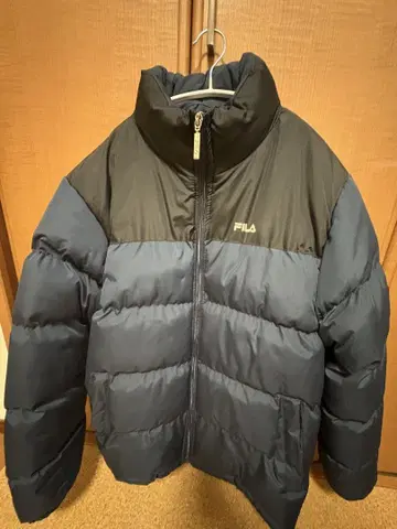 FILA 다운 자켓 L 사이즈 네이비/블랙
