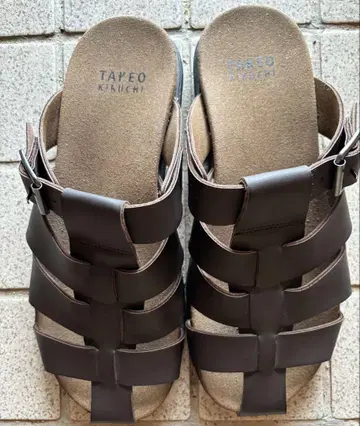 TAKEO KIKUCHI 브라운 샌들 27cm