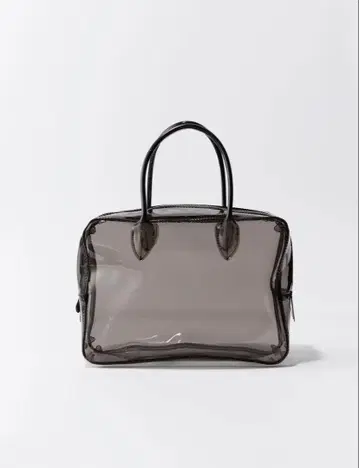 [ boutique310 ] 스모크 그레이 투명 보스턴 백
