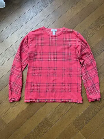 BEAMSBOY 체크 롱 슬리브 T