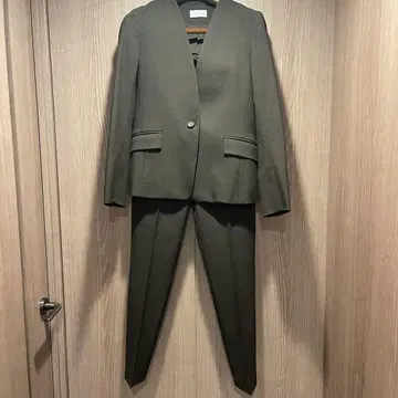 PLST 브러쉬드 백 셋업 브라운 XS