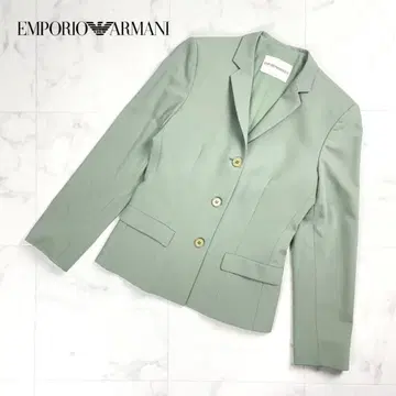 EMPORIO ARMANI 테일러드 자켓 이탈리아제 그린 36*ZC576
