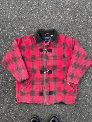 SIERRA PACIFIC 레드 체크 자켓