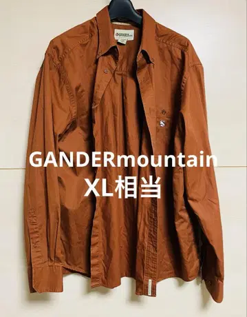 GANDER mountain 플란넬 셔츠 XL 상당 브라운 새상품급 긴팔
