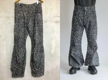 남 데미지 가공 트럼펫 데님 팬츠 사이즈 3