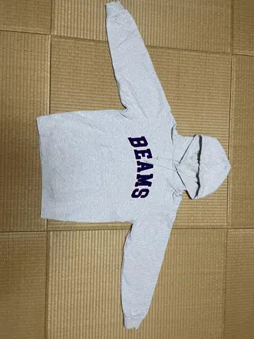 BEAMS 로고 베이직 후디