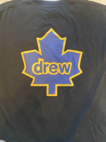 drew house 메이플 리프 콜라보 블랙 M