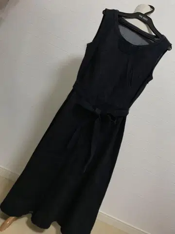 미사용 CASSNA Ketty 레이스 데님 오버롤 스커트