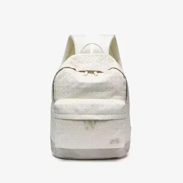 화이트 삼각형 패턴 백팩