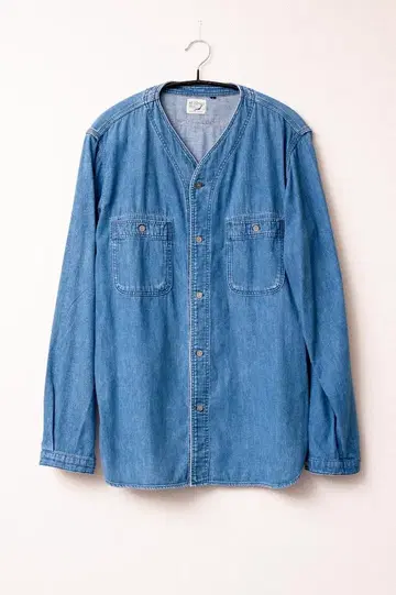 orslow 오어슬로우 노카라 데님 셔츠 사이즈 3 새상품급