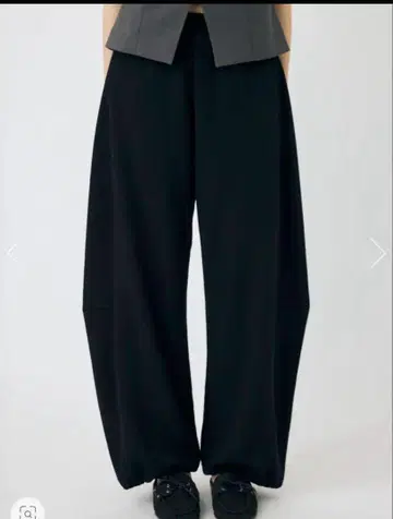 moussy burve line 스웨트 팬츠 블랙 BLACK