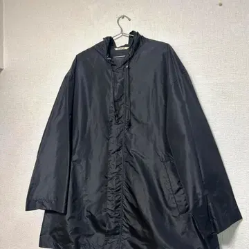 즉시 품절 모델 auralee 나일론 코트 실크 후드 부착 블랙 4