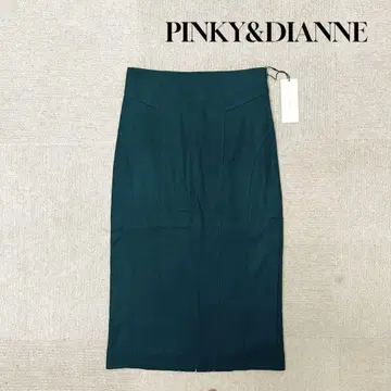 새상품 PINKY&DIANNE 타이트 스커트 울 M 사이즈 그린
