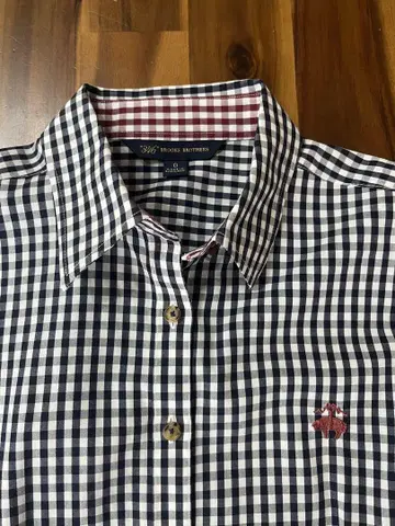 Brooks Brothers 깅엄 체크 긴팔 셔츠