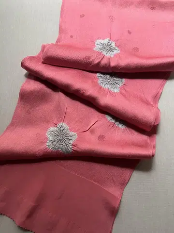 와다시 오비 장식 천 핑크 x 그레이
